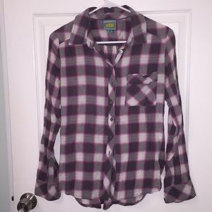 C%C California Plaid Button-Up Shirt